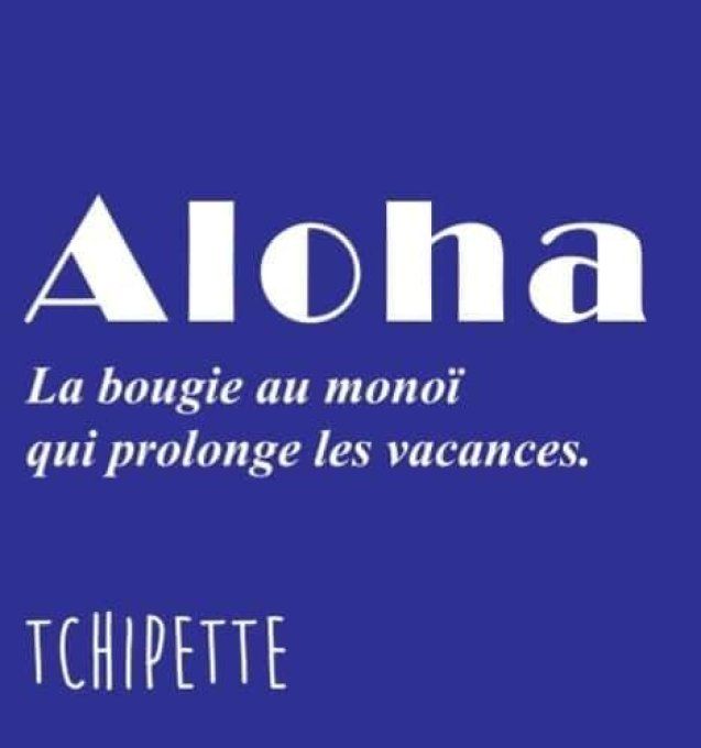 Bougie colorée parfum Monoï