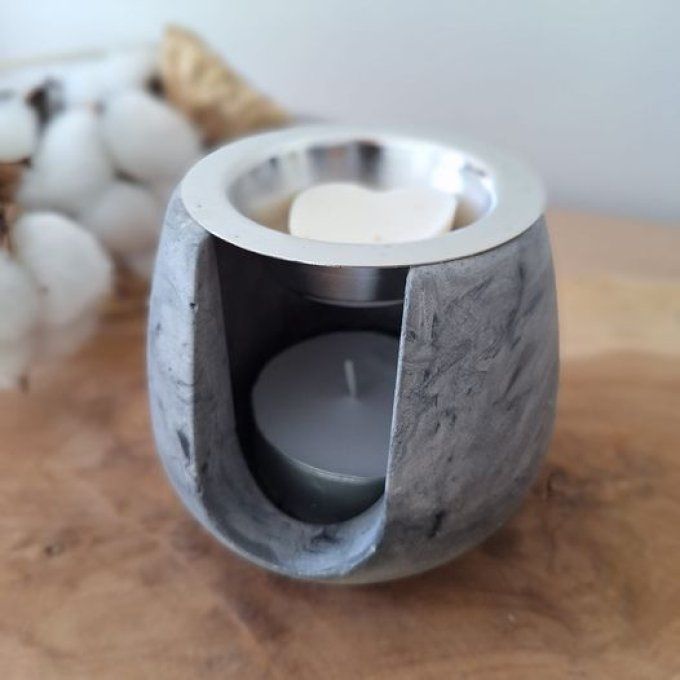 Brûleur en béton avec 5 fondants (mix de parfums)