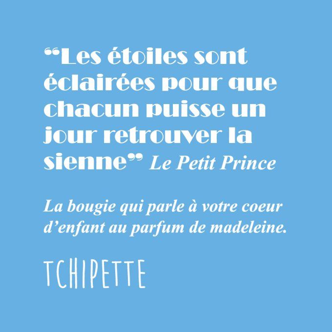 Bougie Petit Prince parfum Madeleine