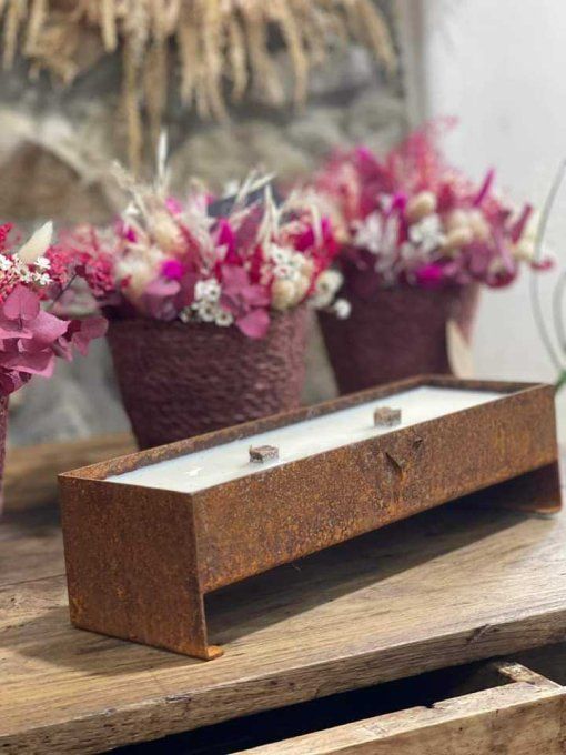 Bougie en acier corten