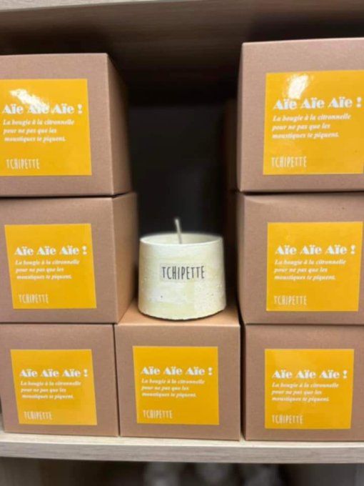 Bougie colorée parfum Citronnelle