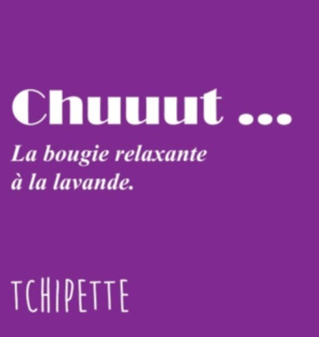 Bougie colorée parfum Lavande