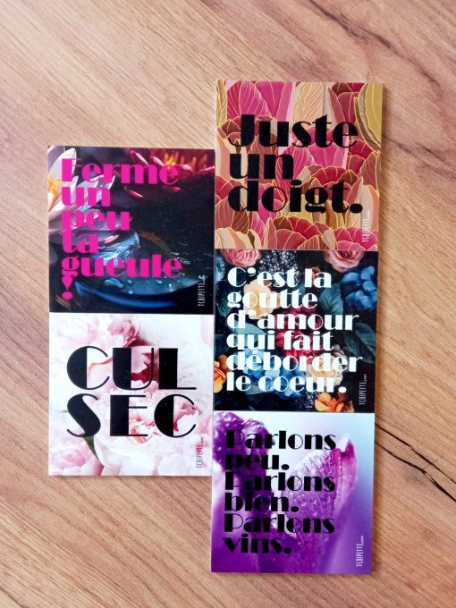 lot de 5 sous verres en plexiglas